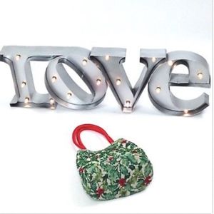 Longaberger Homestead Holiday Fabric Handbag J-339